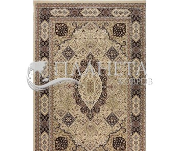 Высокоплотный ковер Royal Esfahan-1.5 2602A Cream-Brown - высокое качество по лучшей цене в Украине